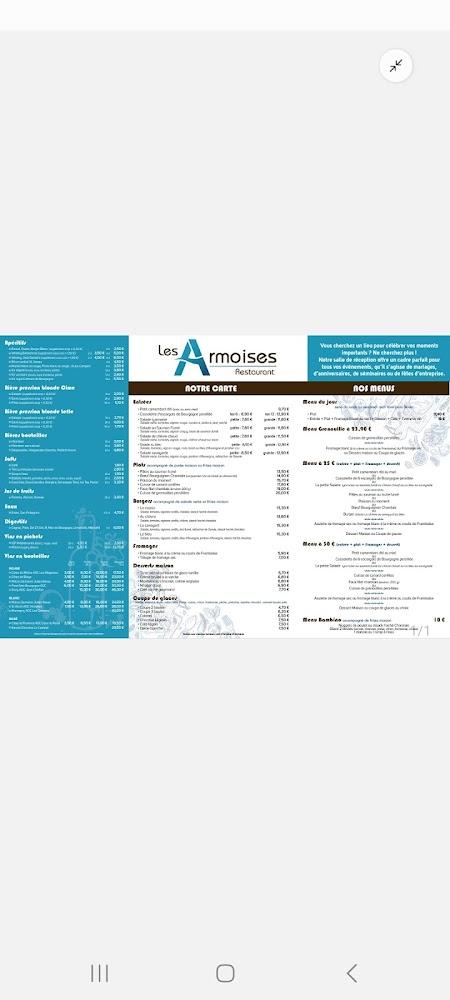 Les Armoises - Menu Image 3